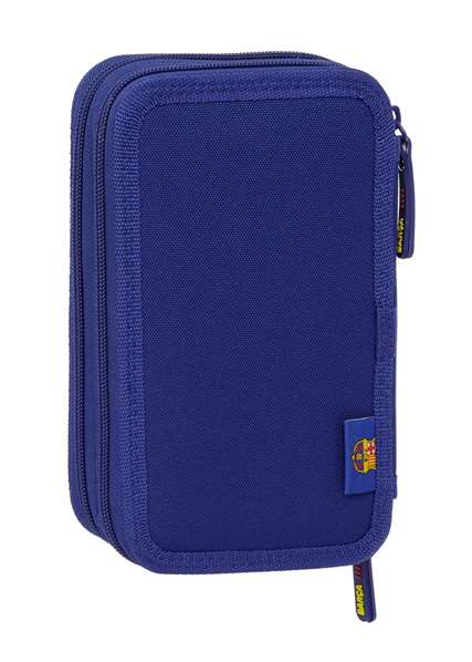 Safta Plumier Doble Pqño 29 Pcs F.C. Barcelona 1ª Equipación 25/26, 12.5x19.5x4 cm, Estuche Escolar