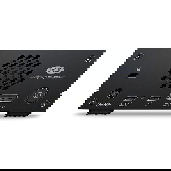 LaCie 1big Dock Disco Duro Externo de 18 TB (schwarz) con 2 Puertos Thunderbolt 3, 7200 RPM, Compatible con Mac y Windows, Lector de Tarjetas CF/SD