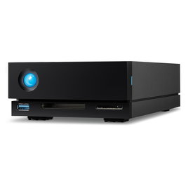 LaCie 1big Dock Disco Duro Externo de 18 TB (schwarz) con 2 Puertos Thunderbolt 3, 7200 RPM, Compatible con Mac y Windows, Lector de Tarjetas CF/SD