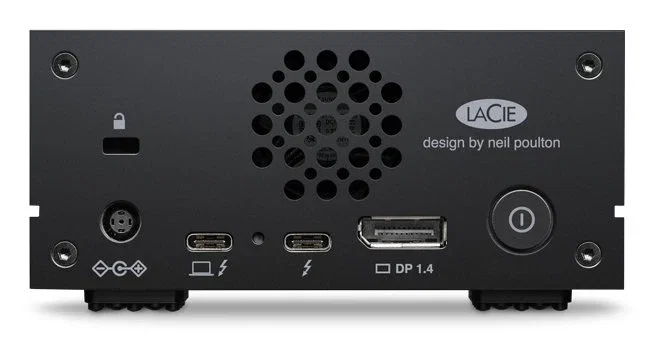 LaCie 1big Dock STHS18000800 - Disco Duro Externo 18 TB 7200 RPM USB-C/A Thunderbolt 3 Negro, con Lector de Tarjetas CF/SD