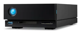 LaCie 1big Dock STHS18000800 - Disco Duro Externo 18 TB 7200 RPM USB-C/A Thunderbolt 3 Negro, con Lector de Tarjetas CF/SD