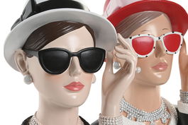 DKD Home Decor Figura Decorativa Resina Chica Chica Rojo Negro 14 x 27 x 17.5 cm (2 Unidades)