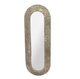 DKD Home Decor Espejo de Metal y Cristal Envejecido Dorado 34x4x97