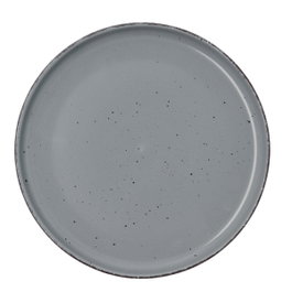 Quid Plato Llano Cerámico Duna Gris (12 Unidades) 26,5x2,8 cm