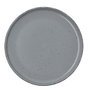 Quid Plato Llano Cerámico Duna Gris (12 Unidades) 26,5x2,8 cm