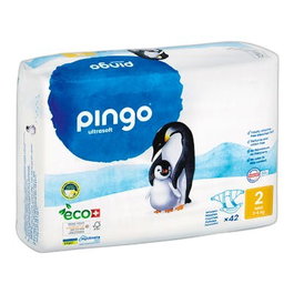 PINGO Pañales T2 3-6 kg Bio 42 Un