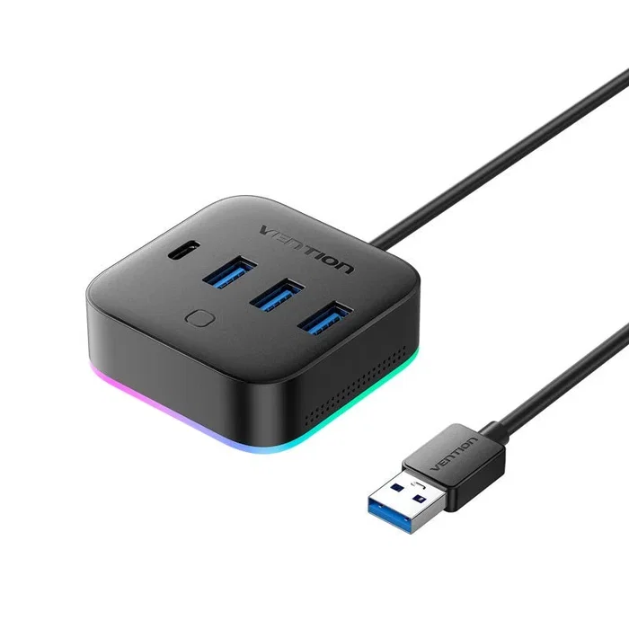 Vention Hub USB 3.0 5 en 1 CHZBC con 3xUSB, 1xUSB-C y 1xUSB-C PD, Negro Vention Hub USB 3.0 5 en 1 CHZBC con 3xUSB, 1xUSB-C y 1xUSB-C PD, Negro