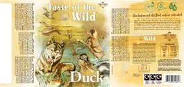 Taste of the Wild Canine Adult Pato Pollo Fruta Caja 7x390 gr Tarrina