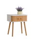 Moblekit Mesita de Noche Auxiliar de Madera 20,9 x 33,9 x 44,7 cm (4 Unidades)
