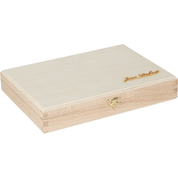 Laguiole Jean Dubost Set de Cuchillos para Carne, Madera de Roble, 6 Piezas de 22 cm de largo totaly blade de 10 cm de largo, 6 unidades.