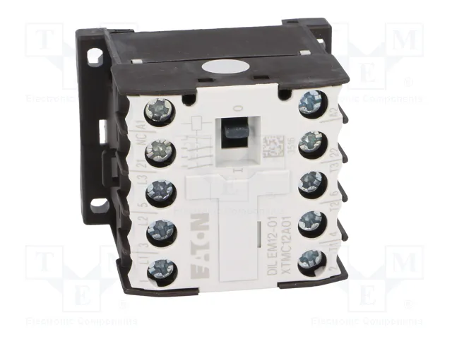 EATON ELECTRIC Contactor DILEM 3-polar 12A 230VAC