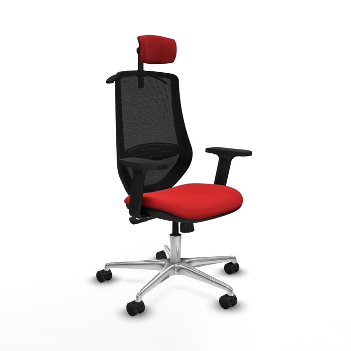 PIQUERAS Y CRESPO Silla de oficina Mardos con Mecanismo Sincro, Rojo y Negro PIQUERAS Y CRESPO Silla de oficina Mardos con Mecanismo Sincro, Rojo y Negro