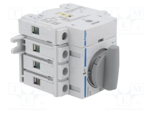 HAGER Interruptor de aislamiento 4 polos 20A 415VAC