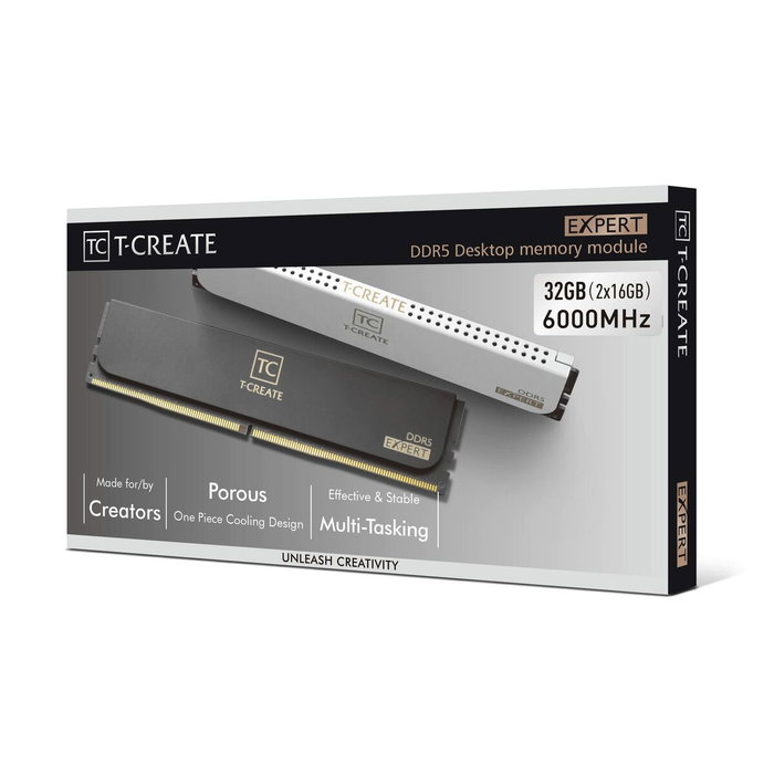 Team Group T-CREATE EXPERT CTCWD532G6000HC30DC01 32 GB (2x16 GB) DDR5 6000 MHz DIMM Team Group T-CREATE EXPERT CTCWD532G6000HC30DC01 32 GB (2x16 GB) DDR5 6000 MHz DIMM