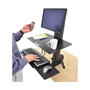 Ergotron WorkFit-S, Carro para Administración de Tabletas, Soporte de Monitor con Bandeja hasta 76 cm (30"), VESA 75x75/100x100, Peso Máx. 13.2 kg, Negro