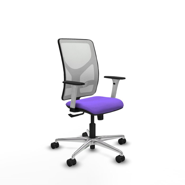 PIQUERAS Y CRESPO Silla de oficina Motilla con mecanismo Sincro, Lila y Blanco PIQUERAS Y CRESPO Silla de oficina Motilla con mecanismo Sincro, Lila y Blanco