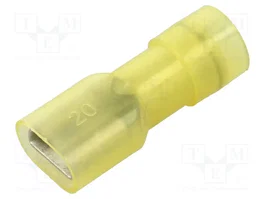 ERKO Conector plano hembra aislado de 6,3 mm