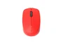 Rapoo M100 Silent Ratón Óptico Inalámbrico para Oficina, Ambidiestro, Conexión Triple RF 2.4G + Bluetooth 3.0/4.0, 1000 DPI, Clic Silencioso, Batería Hasta 9 Meses, Color Rojo