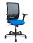 PIQUERAS Y CRESPO Silla Zulema con Mecanismo Sincro, Brazos 2D y Asiento Azul