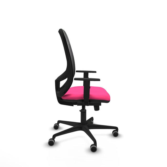 PIQUERAS Y CRESPO Silla de oficina Cilanco Rosa y Negro con mecanismo Sincro
