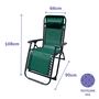 Marbueno Pack de 2 Tumbona Plegable Acero Cojin Jardin y Piscina 90X66X108 Gravedad Cero Verde MARBUENO SUMMER 10008X2