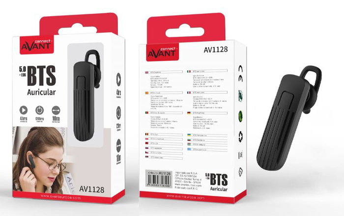 Avant Connect Auricular BTS Avant Manos Libres con Gancho Sport