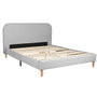 DKD Home Decor Cama Urban Gris Claro 219 x 104 x 170 cm Colección Bed in a Box