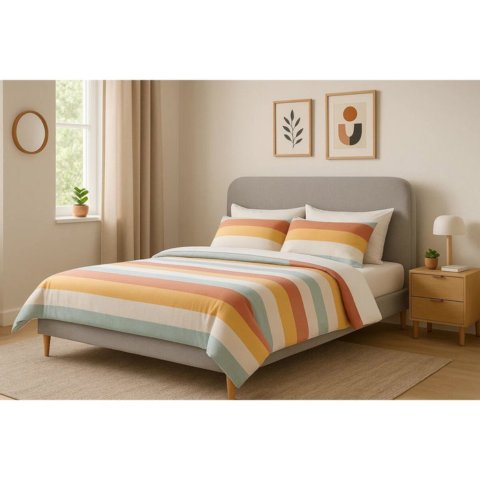 DKD Home Decor Cama Urban Gris Claro 219 x 104 x 170 cm Colección Bed in a Box