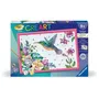 Ravensburger Kit Pintura por Números Colibrí y Flores Exóticas 25851 para Niños a Partir de 7 Años 31 x 21 cm