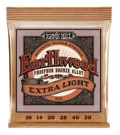 Ernieball Juego Acústica Earthwood 92/8 Phosphor Bronze Light 11-52