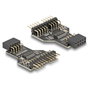DeLOCK Concentrador USB 2.0 9 pin hembra a 2 x 9 pin macho 60045