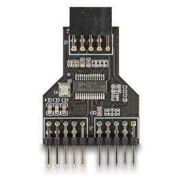 DeLOCK Concentrador USB 2.0 9 pin hembra a 2 x 9 pin macho 60045