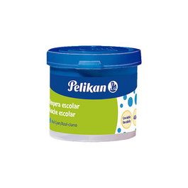 PELIKAN Tempera Escolar Azul Cyan Nº127 Set de 6