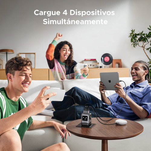 Ugreen Cargador USB-A + 3x USB-C 100W GaN Fast