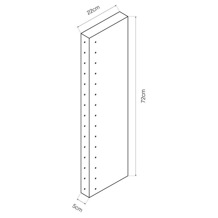 Base 720x220x50mm para expositor hidro basics Base 720x220x50mm para expositor hidro basics