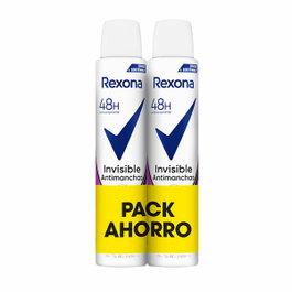 Rexona Desodorante Spray Invisible Antimanchas 48 h - Pack de 2 unidades de 200 ml