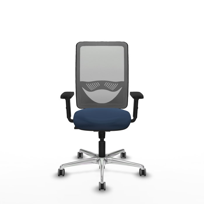PIQUERAS Y CRESPO Silla de oficina Zulema con mecanismo Sincro, Azul marino y Gris PIQUERAS Y CRESPO Silla de oficina Zulema con mecanismo Sincro, Azul marino y Gris