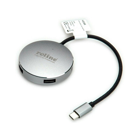 ROLINE Hub USB 3.2 Gen 1 14.02.5036 con 4 puertos y conexión Type-C