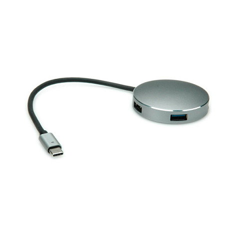 ROLINE Hub USB 3.2 Gen 1 14.02.5036 con 4 puertos y conexión Type-C