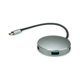 ROLINE Hub USB 3.2 Gen 1 14.02.5036 con 4 puertos y conexión Type-C