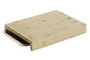 DKD Home Decor Set de 2 Tablas de Cortar de Bambú e Inox con Bandeja