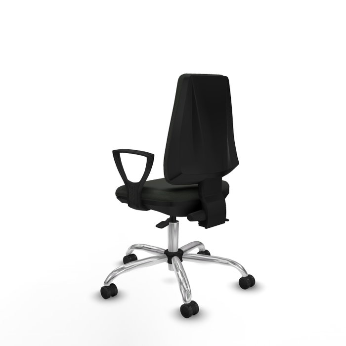 PIQUERAS Y CRESPO Silla de oficina Elche con mecanismo Asincro, color Negro