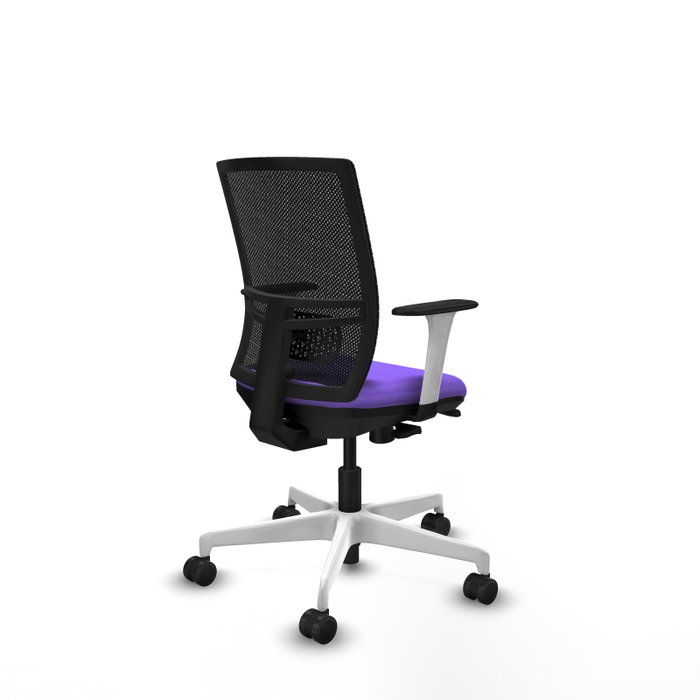 PIQUERAS Y CRESPO Silla de oficina Yunquera con mecanismo Sincro/Traslack, Lila y Negro PIQUERAS Y CRESPO Silla de oficina Yunquera con mecanismo Sincro/Traslack, Lila y Negro