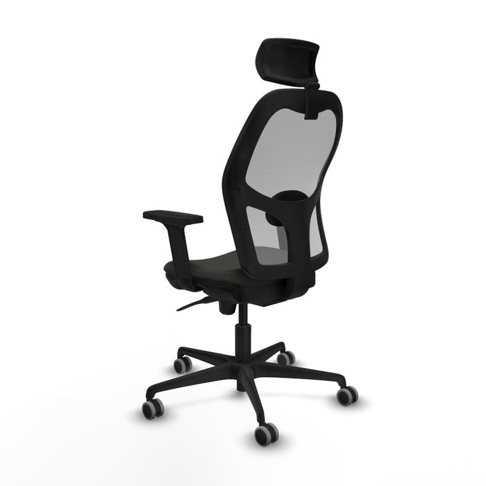PIQUERAS Y CRESPO Silla de oficina Jorquera con mecanismo Sincro, Tela Negra y Malla Gris PIQUERAS Y CRESPO Silla de oficina Jorquera con mecanismo Sincro, Tela Negra y Malla Gris