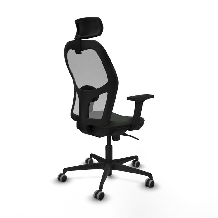 PIQUERAS Y CRESPO Silla de oficina Jorquera con mecanismo Sincro, Tela Negra y Malla Gris PIQUERAS Y CRESPO Silla de oficina Jorquera con mecanismo Sincro, Tela Negra y Malla Gris