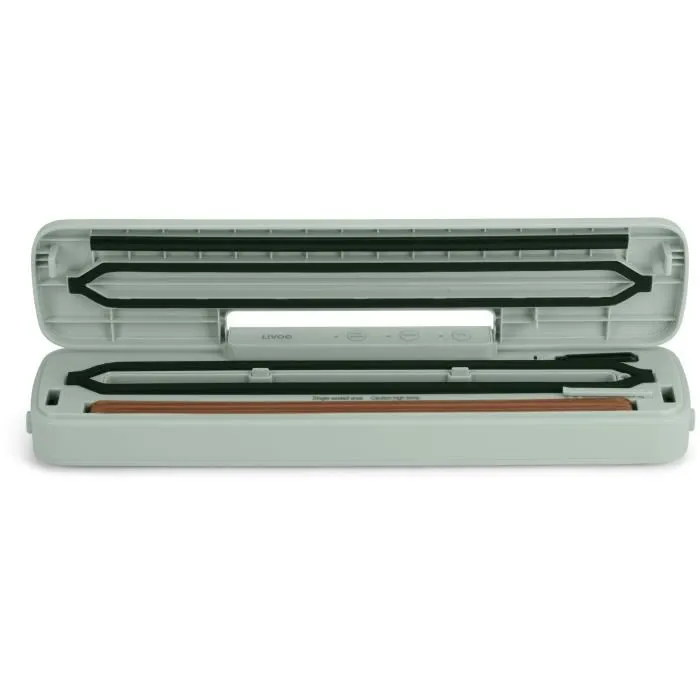 Livoo Envasadora al Vacío DOM503V - 80W - 2 Funciones - Rollo de Film Incluido - Cuchilla de Corte