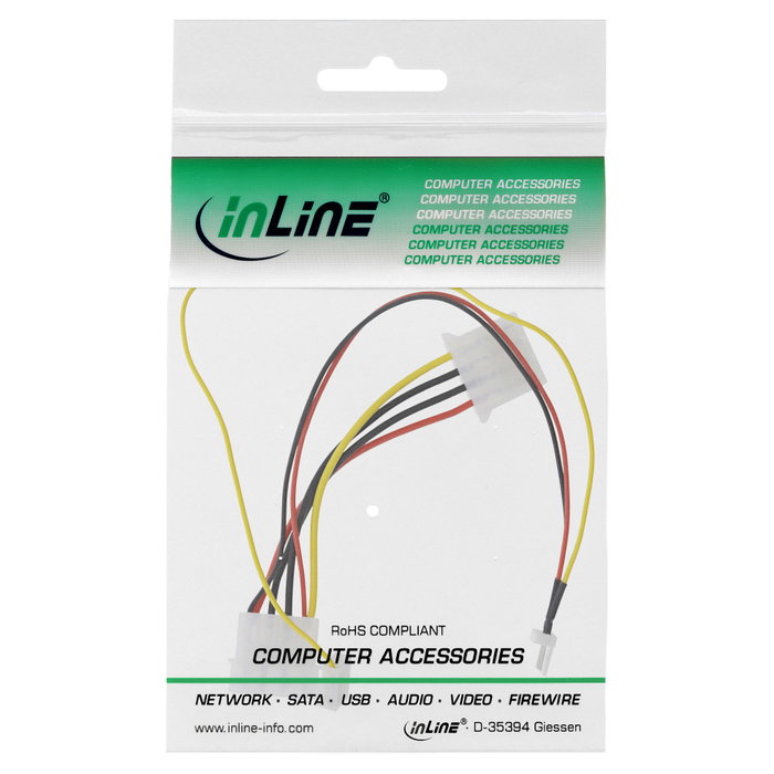 Sonstige InLine 33007T Cable de alimentación interna Molex 4-pin Sonstige InLine 33007T Cable de alimentación interna Molex 4-pin