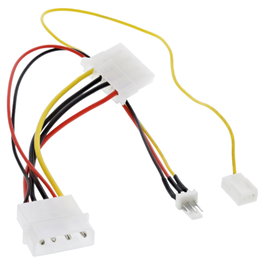 Sonstige InLine 33007T Cable de alimentación interna Molex 4-pin