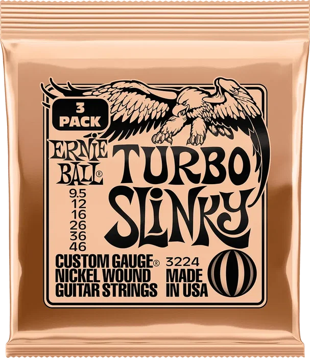 Ernieball Juego de Cuerdas Eléctrica Slinky Turbo 9.5-46 Tripack (3) Ernieball Juego de Cuerdas Eléctrica Slinky Turbo 9.5-46 Tripack (3)