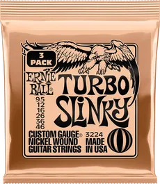 Ernieball Juego de Cuerdas Eléctrica Slinky Turbo 9.5-46 Tripack (3)